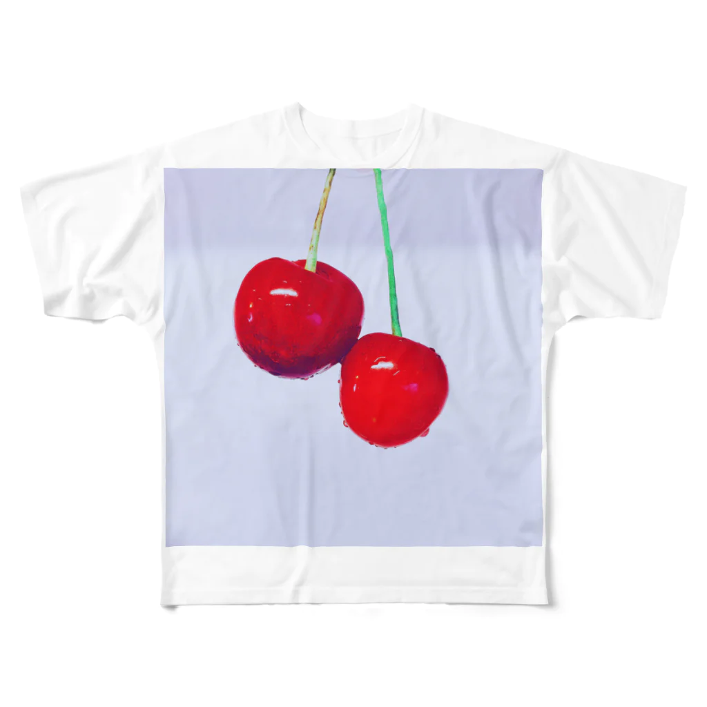 aimacoのチェリー🍒チェリー🍒 All-Over Print T-Shirt