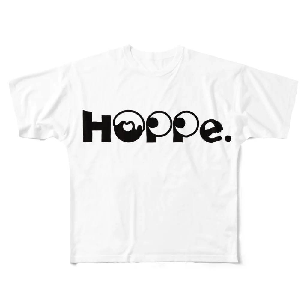 hoppeのはらぺこhoppeドーナツ フルグラフィックTシャツ