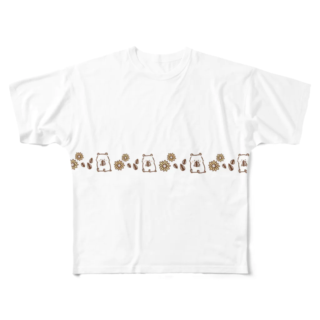 はちみつ屋さんのはむはむライン All-Over Print T-Shirt