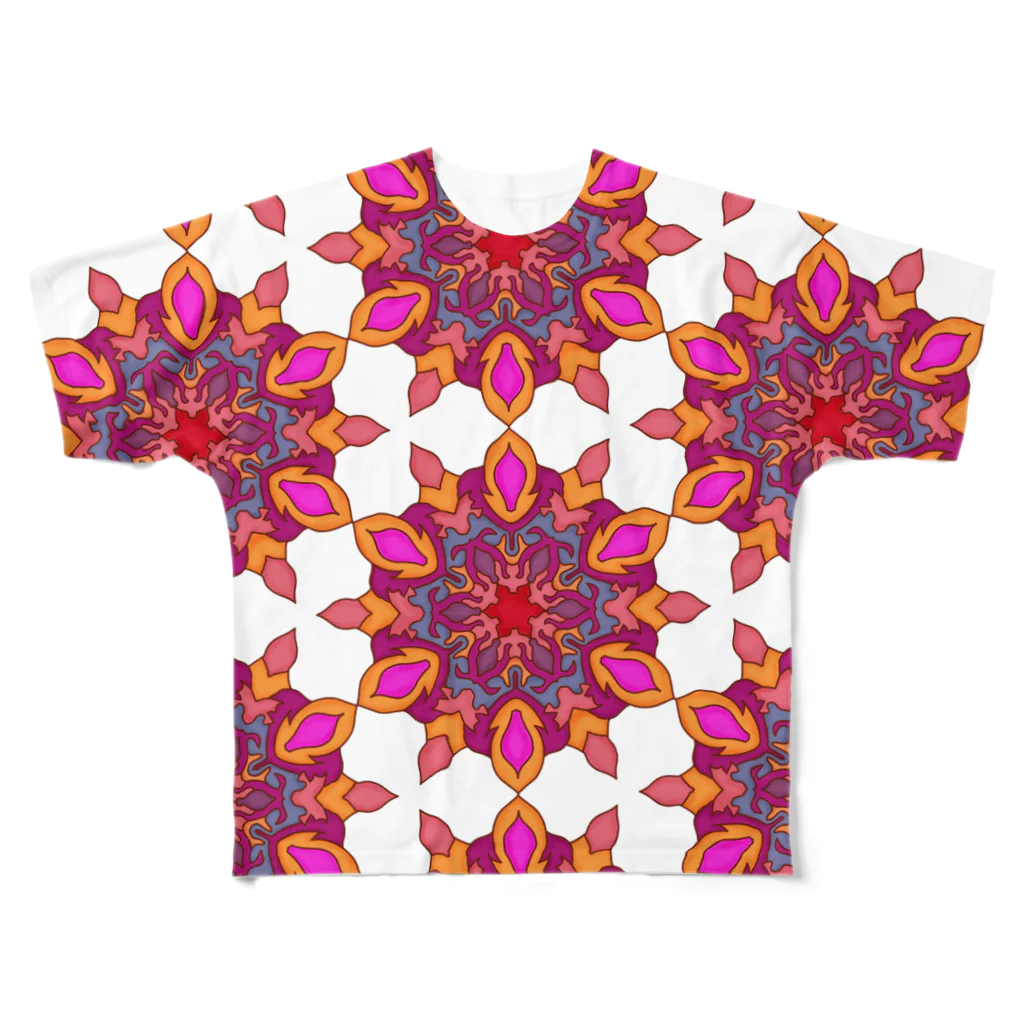 meimeimeitanのカレイドスコープ All-Over Print T-Shirt