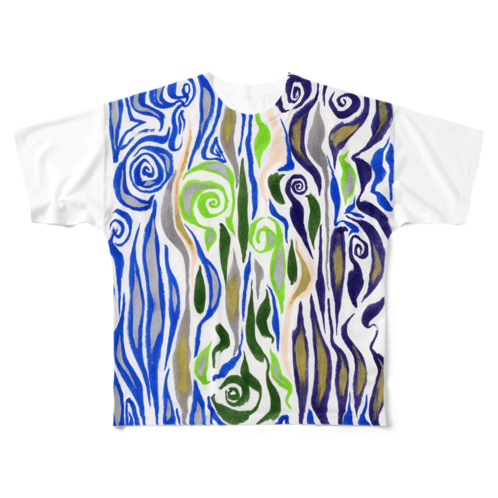 Yo+Ichiro.Universe.ArtのCommunication NetWorker All-Over Print T-Shirt