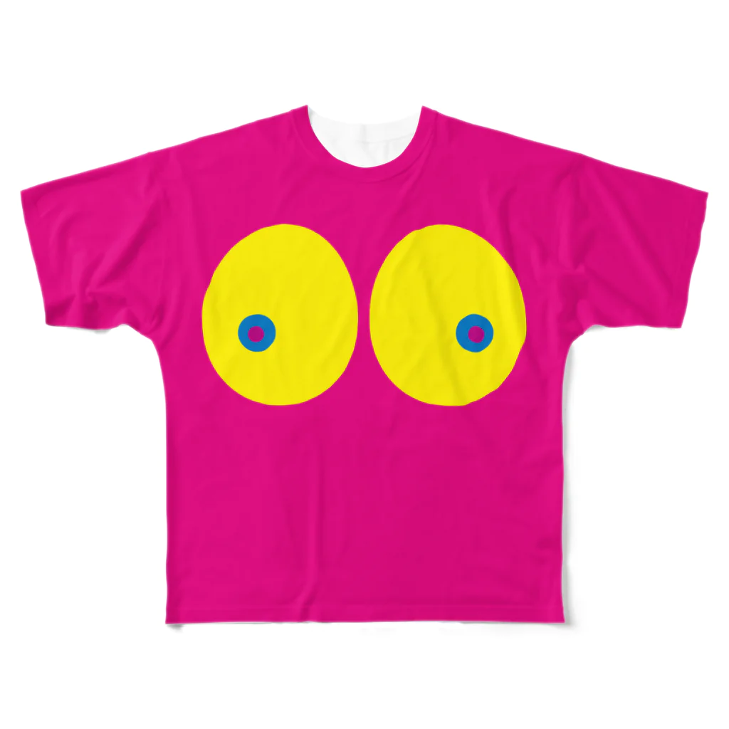 アート商会のOPPAI Yellow フルグラフィックTシャツ