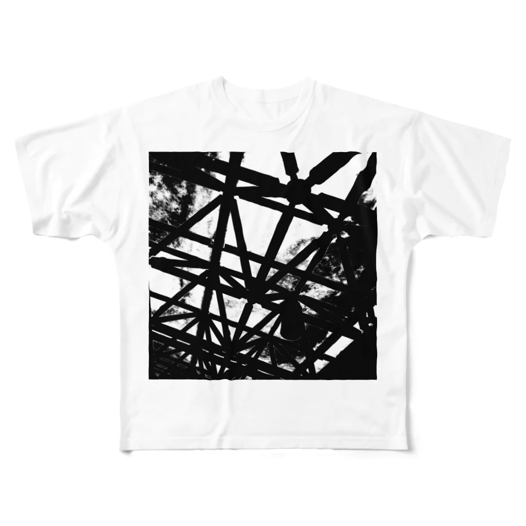 琴線工房のCLOUDY SKY フルグラフィックTシャツ