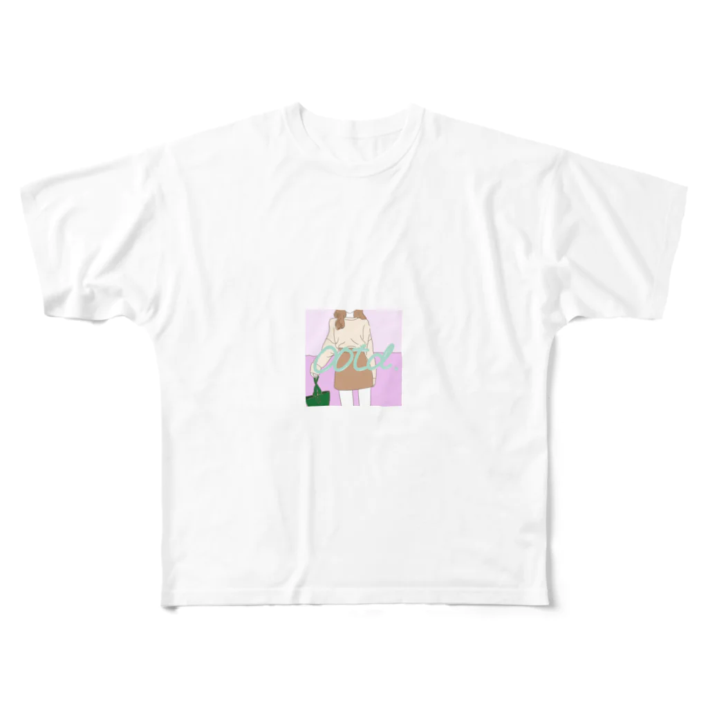 guleum -クルム-のootd -girl with luv- フルグラフィックTシャツ