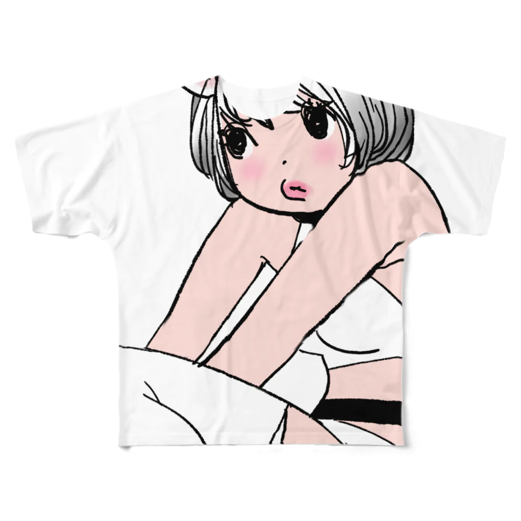 kaeruco(* 皿 *)のにゃん民 フルグラフィックTシャツ