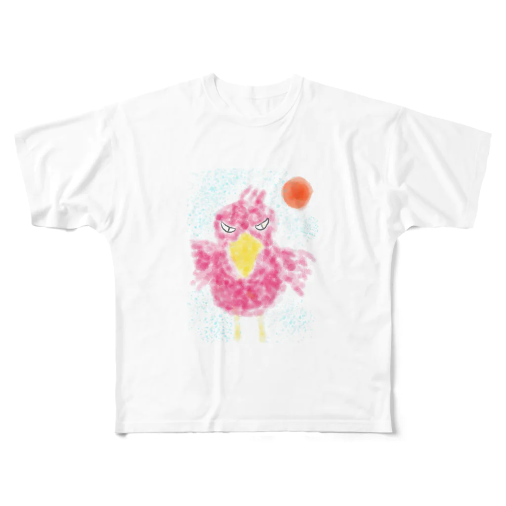 manamanawaruのアカびろこう All-Over Print T-Shirt