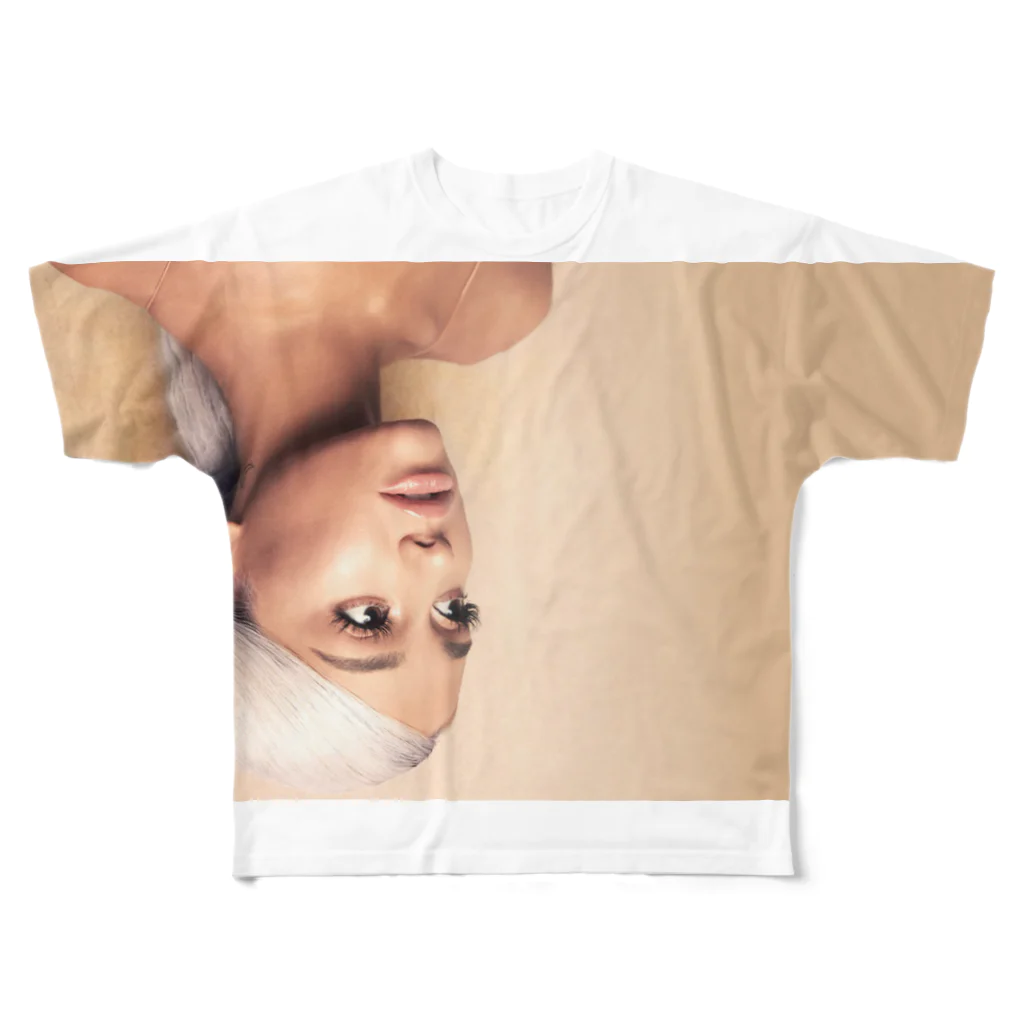 左の♡ArianaGrande♡ フルグラフィックTシャツ