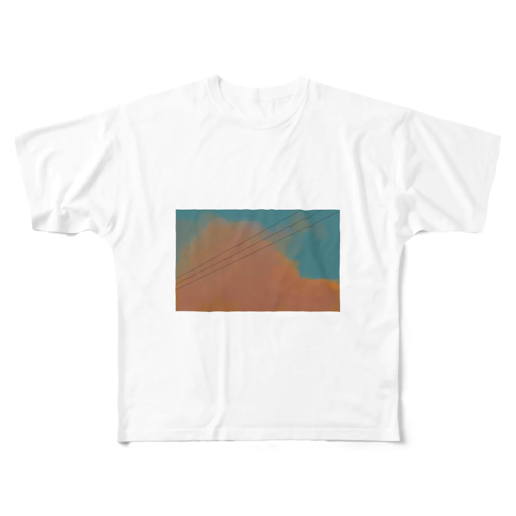 neko_3913の夕雲 All-Over Print T-Shirt