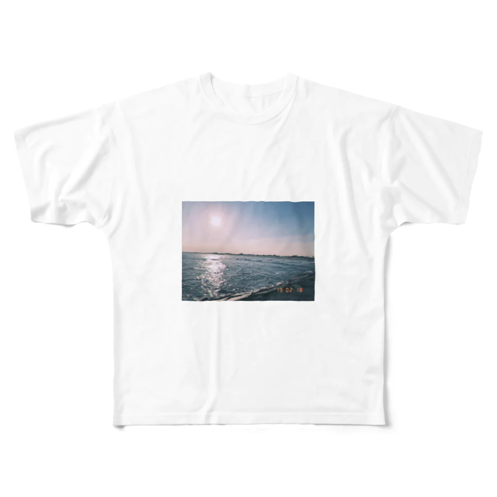 ____tkrのSea All-Over Print T-Shirt