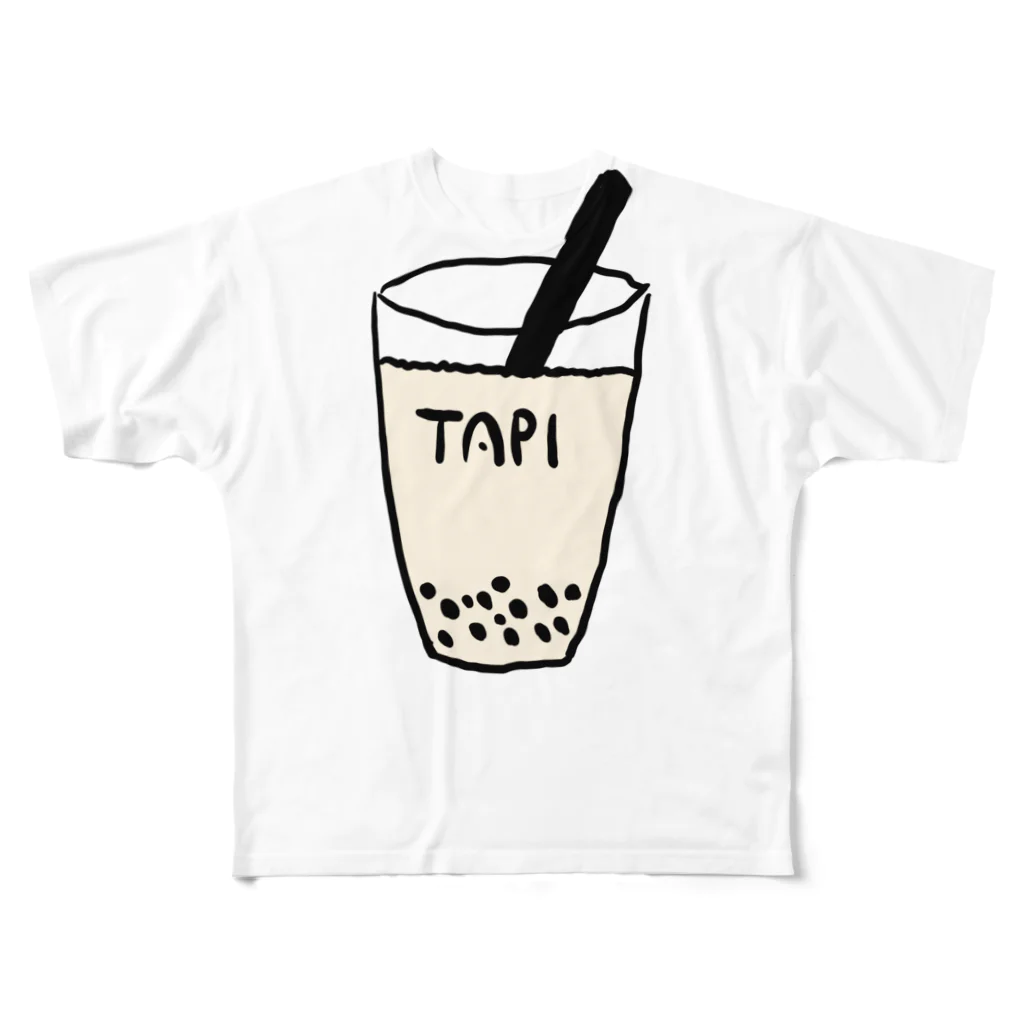 Eatn-kkのタピオカ All-Over Print T-Shirt