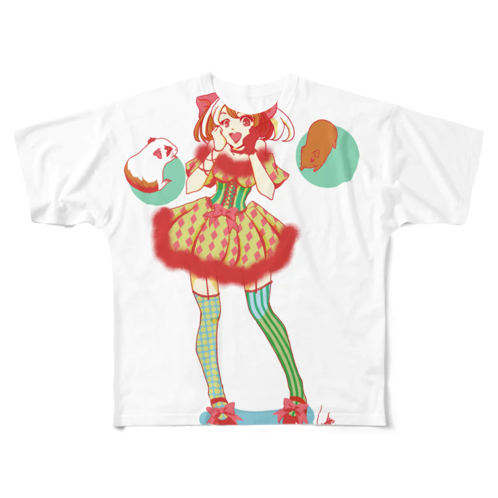 Lichtmuhleのキャンディポップもる子.png フルグラフィックTシャツ