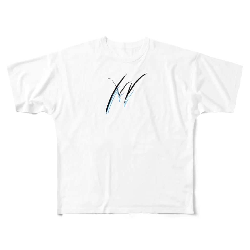 ndgt__ywのワイダブ フルグラフィックTシャツ