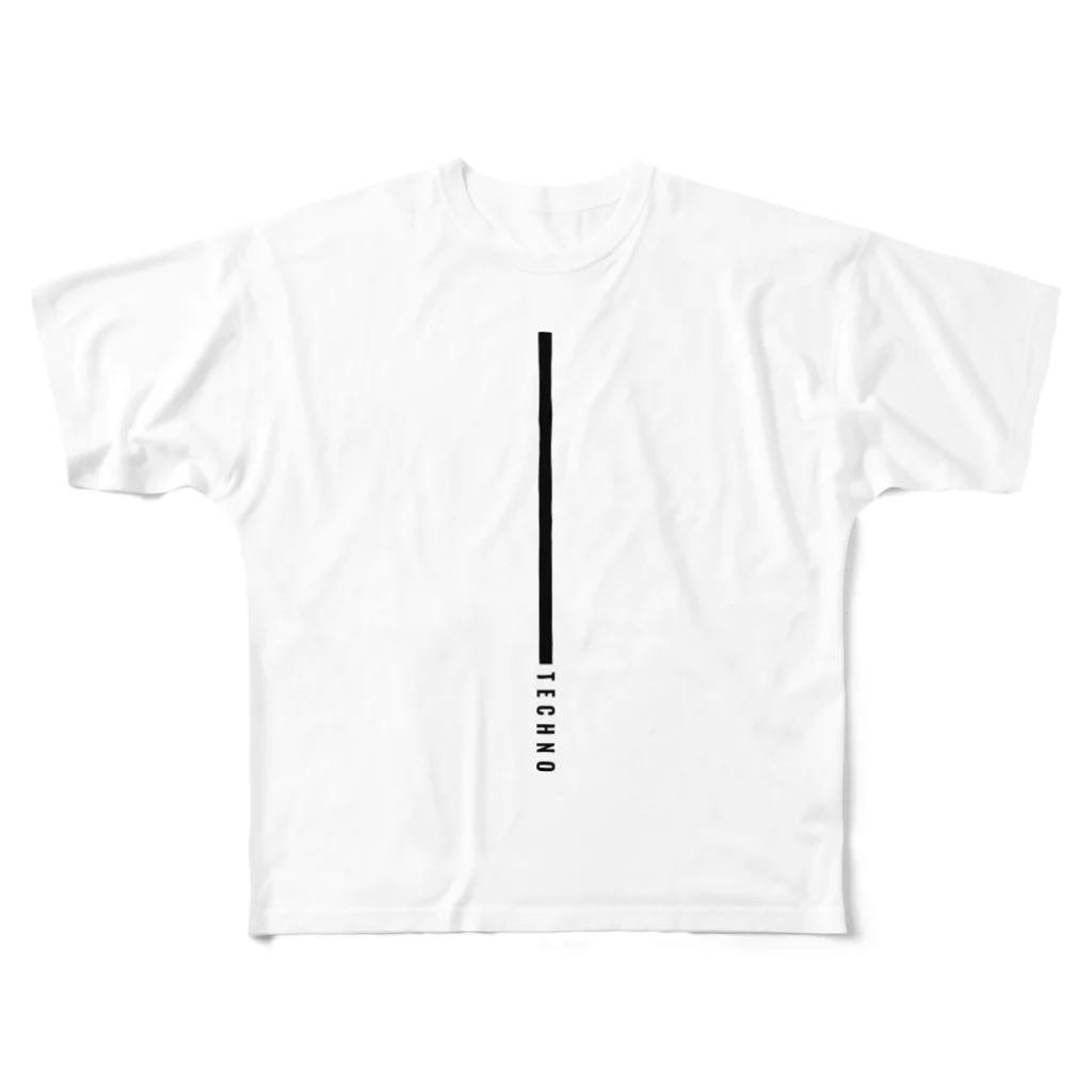 M.U.D createのTECHNO All-Over Print T-Shirt