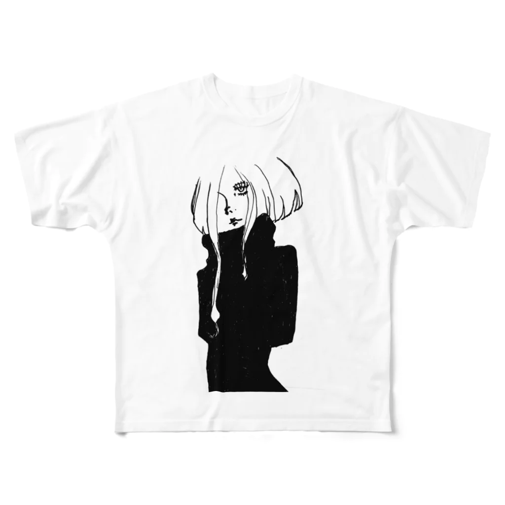 mopeのおとな フルグラフィックTシャツ