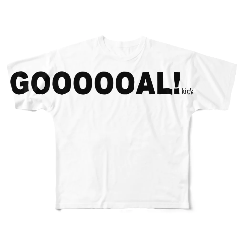 ユニオンフットボールデザインのGOOOOOAL!kick All-Over Print T-Shirt