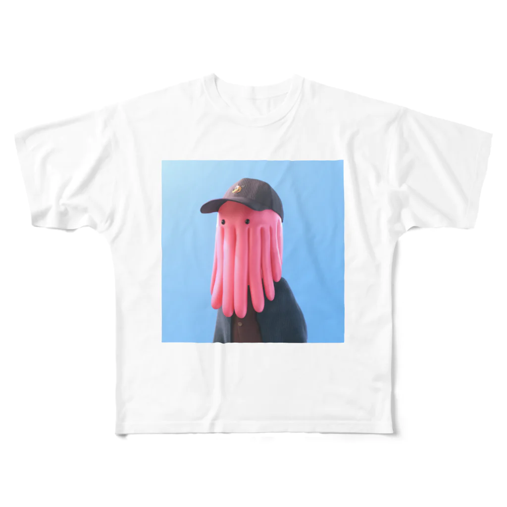 Daichi Sugimoto🦑3D ArtistのRupertCalamari フルグラフィックTシャツ