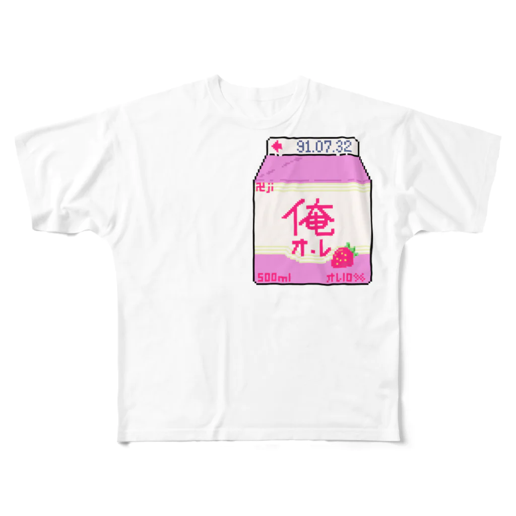 sunkoのオレ・オーレ フルグラフィックTシャツ