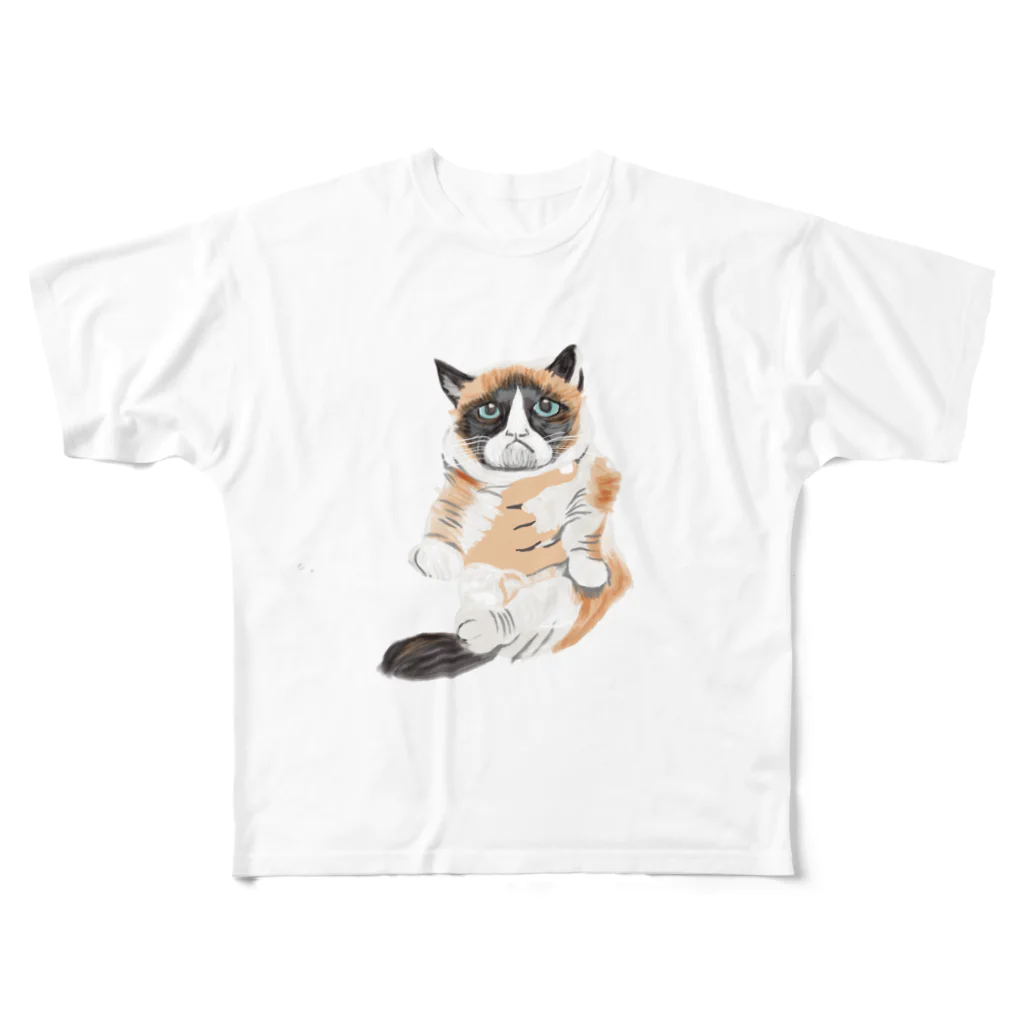 hitomi1985のcat  ワンポイント All-Over Print T-Shirt