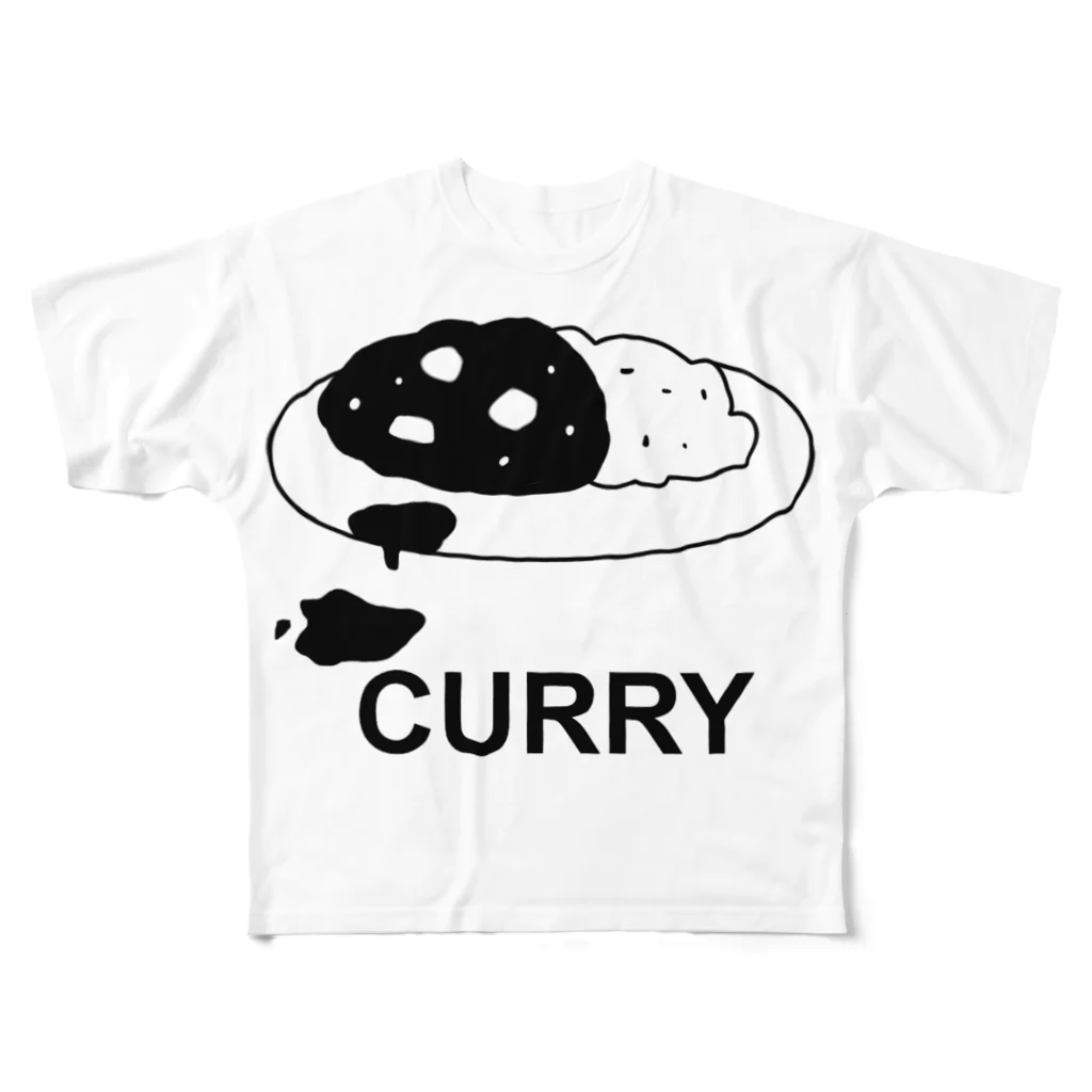 KAISHOのCURRY フルグラフィックTシャツ