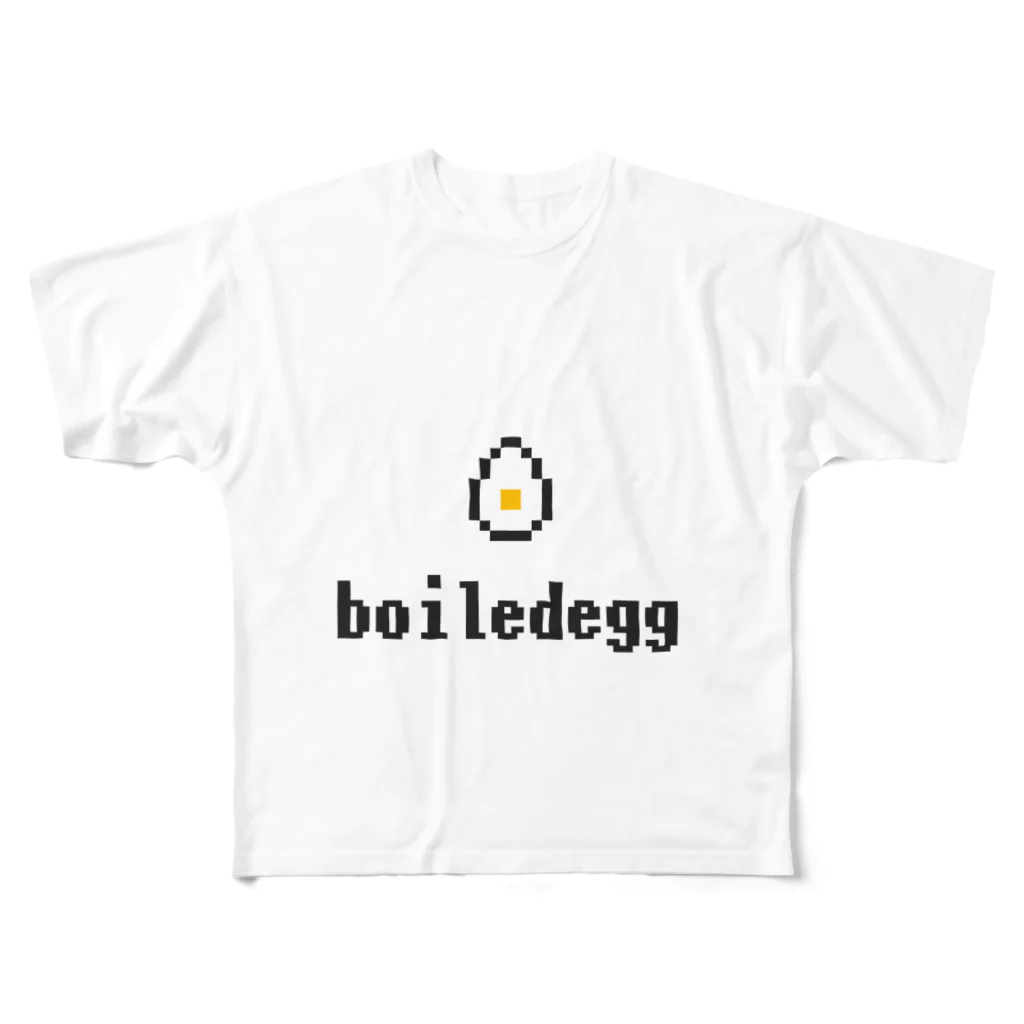 カットボスのゆで卵 フルグラフィックTシャツ