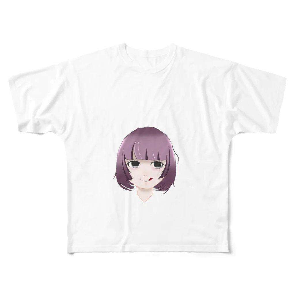 inoiのメンヘラちゃん フルグラフィックTシャツ