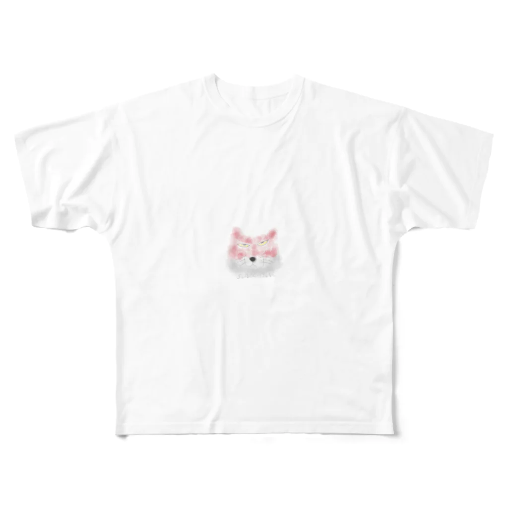 manamanawaruの砂キツネ フルグラフィックTシャツ