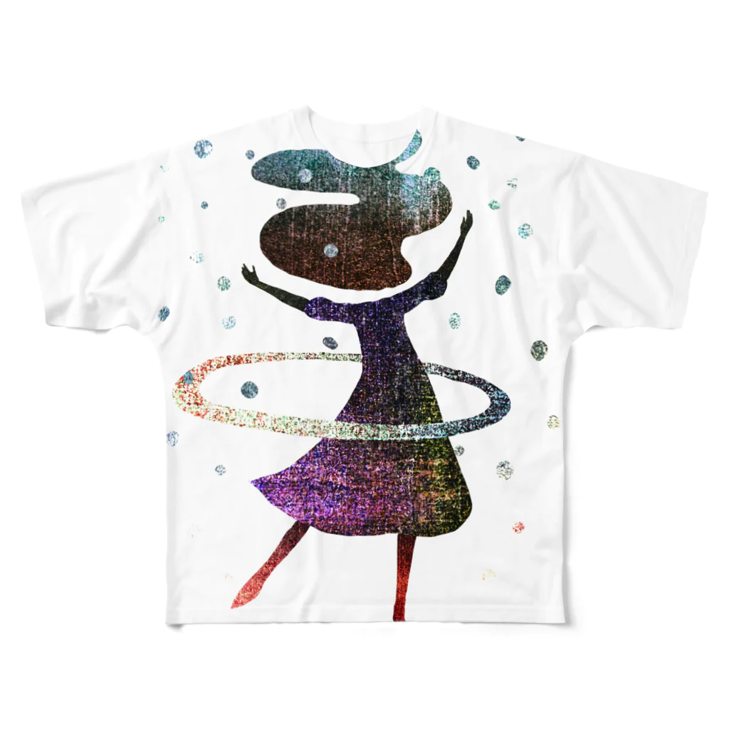 majiodesignのフラフーム All-Over Print T-Shirt