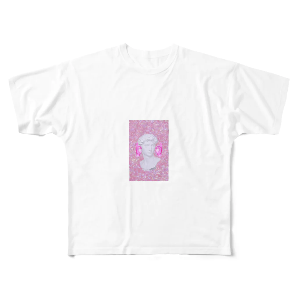 momohamの弾けよう All-Over Print T-Shirt