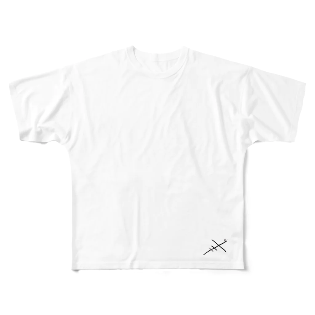 Eyesのただの線「兄弟」 All-Over Print T-Shirt