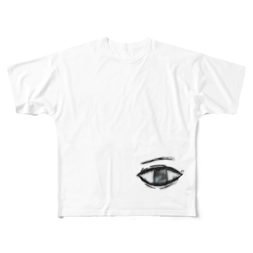 Eyesの両目。 フルグラフィックTシャツ