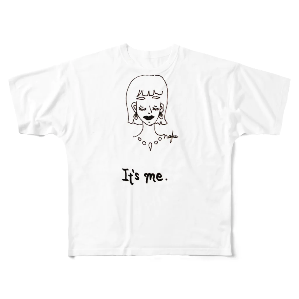 shut_eyes_guysのit's me フルグラフィックTシャツ