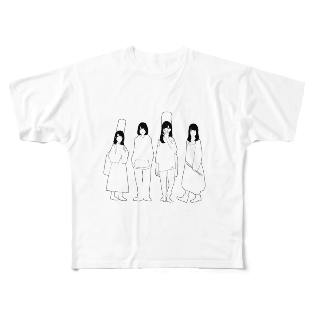 しゃしゅけの前座中期 フルグラフィックTシャツ