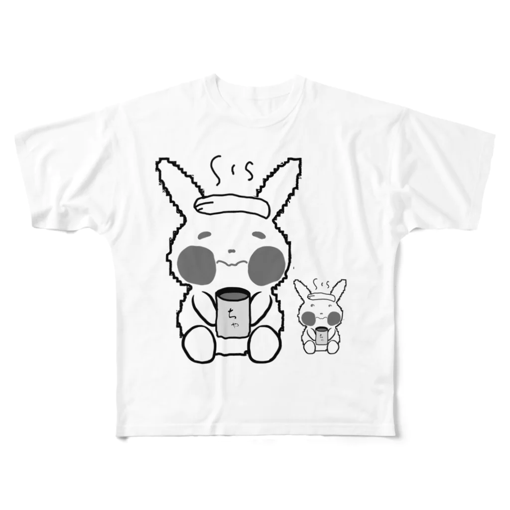 まるまる！のオチャサギ All-Over Print T-Shirt