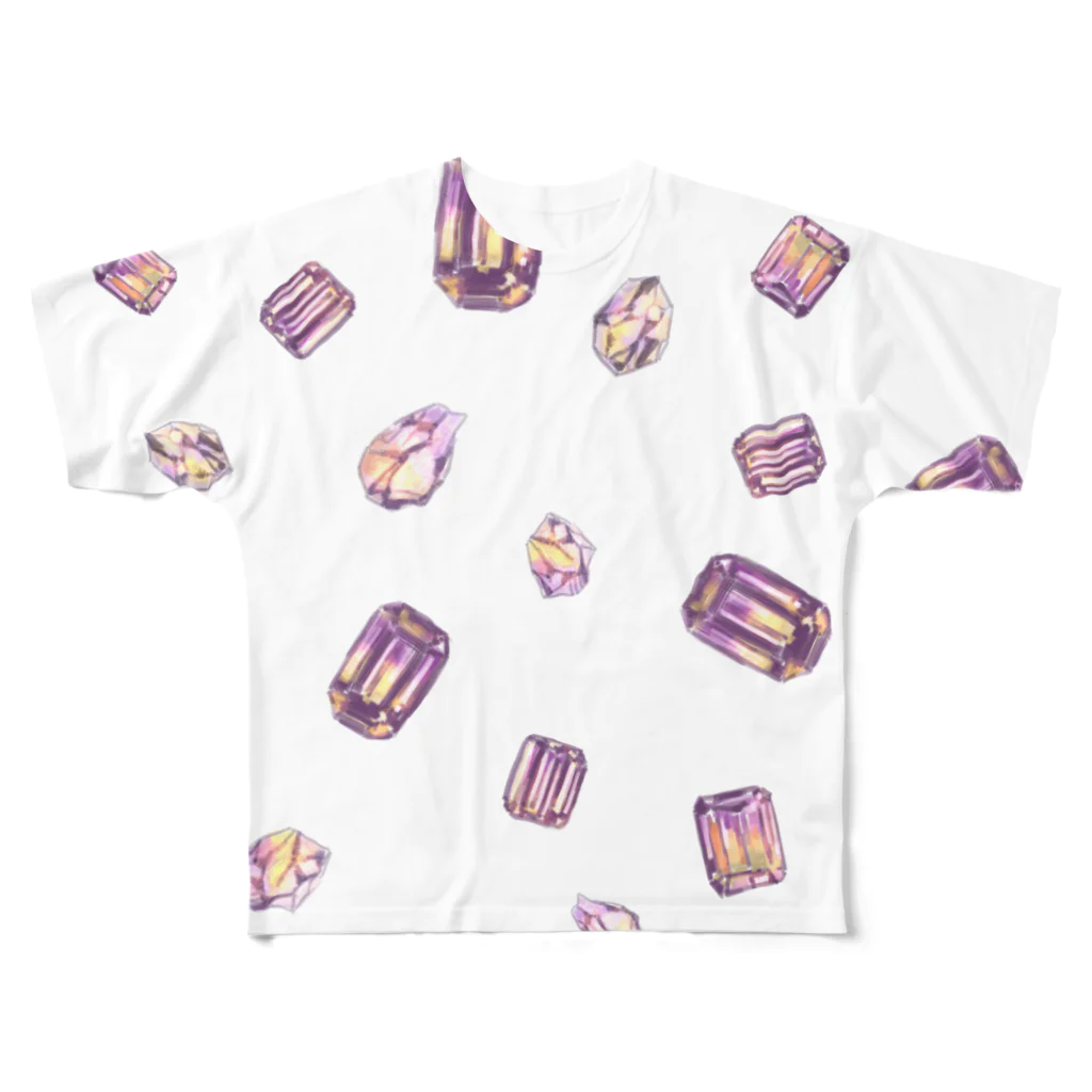 タルトのおいしい喫茶店のアメトリン All-Over Print T-Shirt