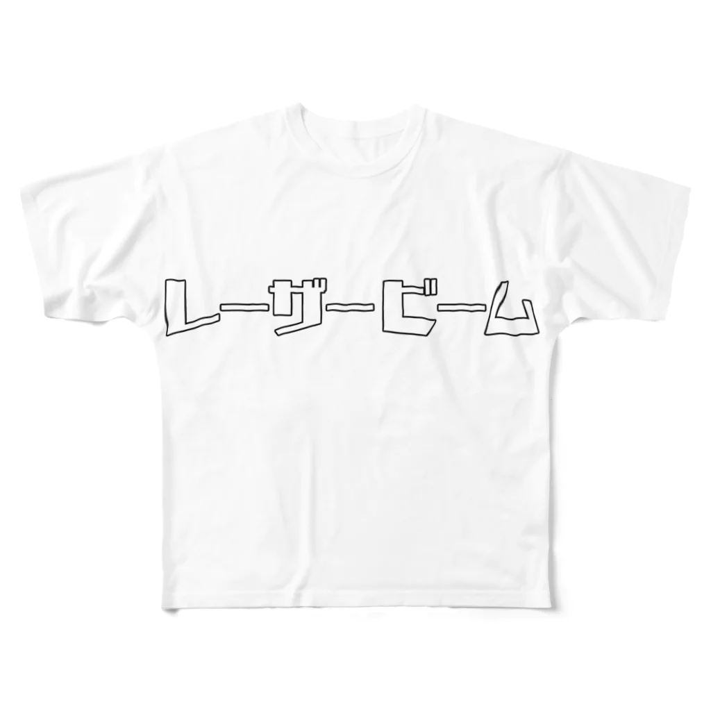 YURURIのレーザービーム フルグラフィックTシャツ
