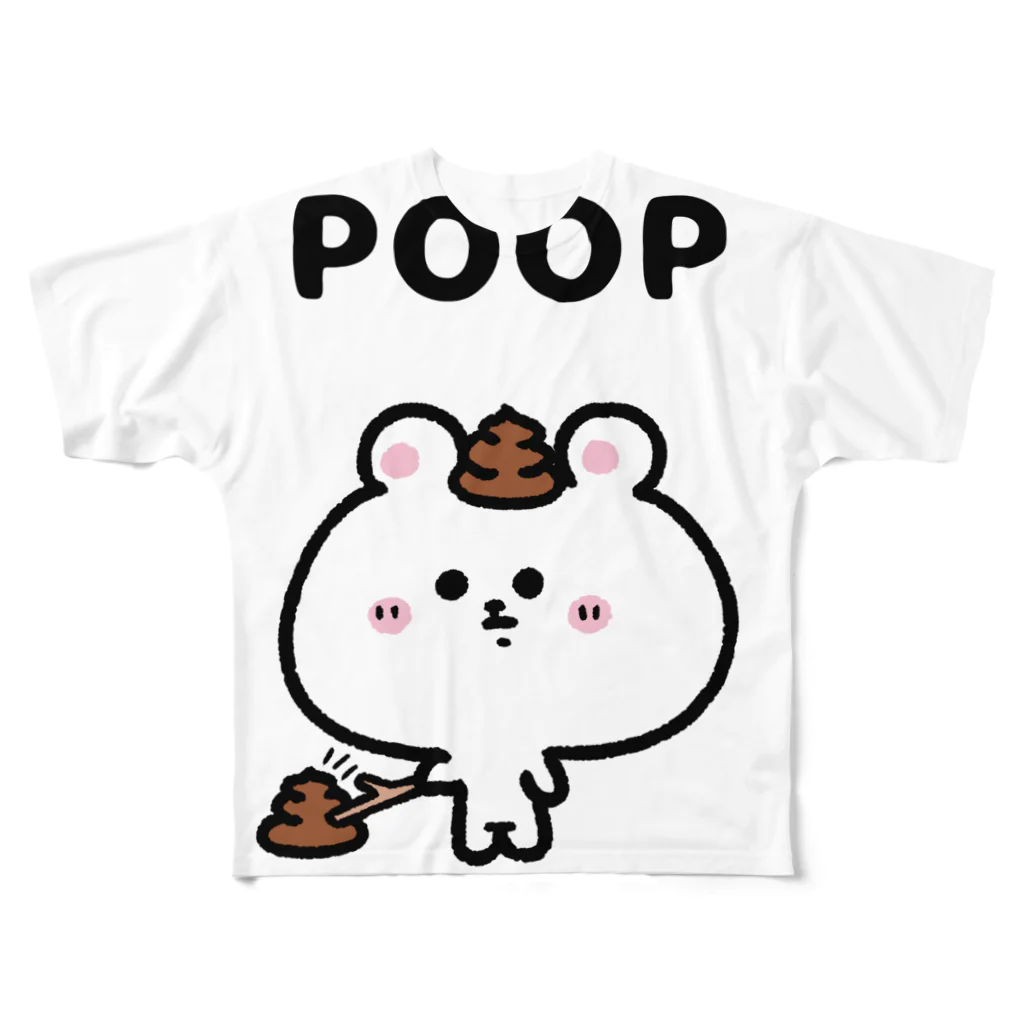 うさぎまるえkawaiishop のくまコロりん『つんつん』 All-Over Print T-Shirt