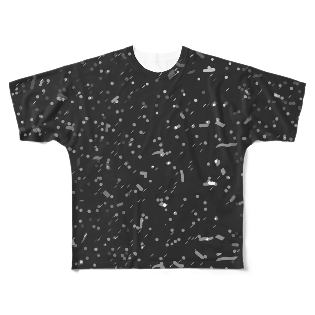 鯖いTシャツ屋さんの頭髪のフケが目立たないＴシャツの為の All-Over Print T-Shirt