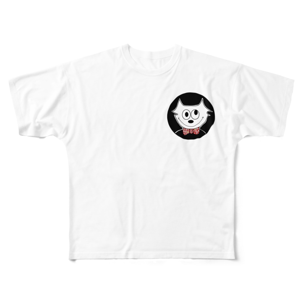 性格悪い白猫 Hi Maのフルグラフィックtシャツ通販 Suzuri スズリ