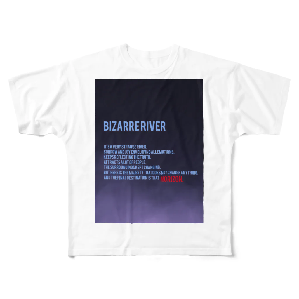 HORIZONのHORIZON BIZARRE RIVER collection  All-Over Print T-Shirt