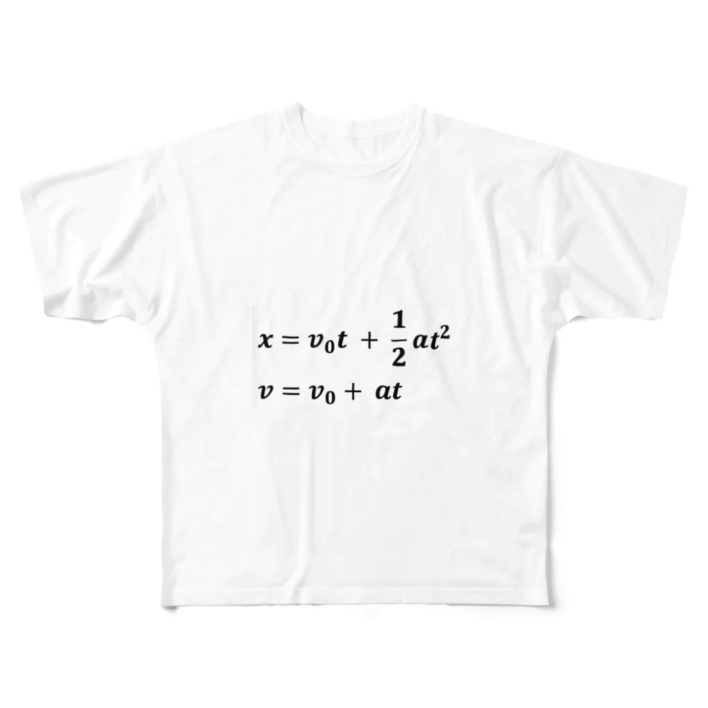 理系、技術系、エンジニアショップの物理学方程式シリーズ All-Over Print T-Shirt