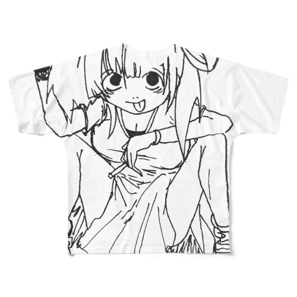 地獄の底辺から                                                 のギャっぽい娘 All-Over Print T-Shirt