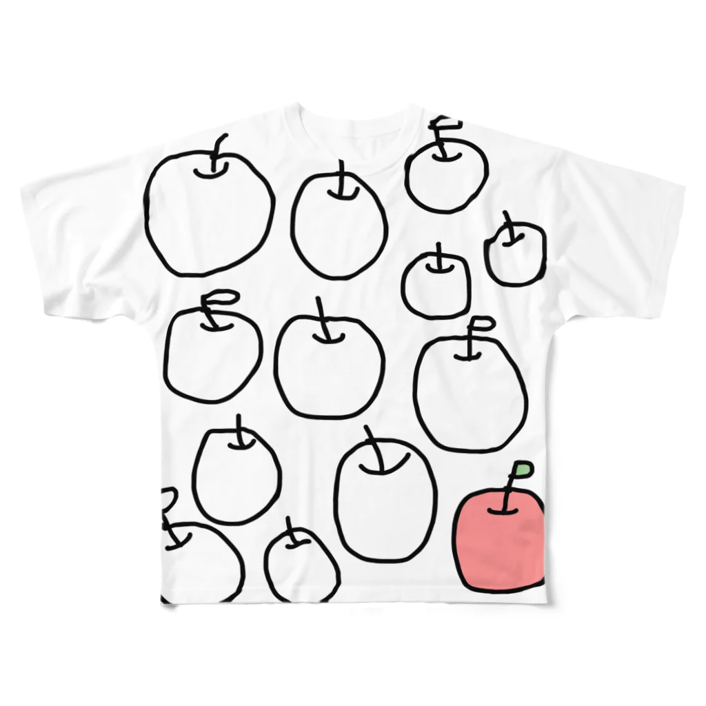 だぎちゃん| クスッとゆるイラストのapple フルグラフィックTシャツ