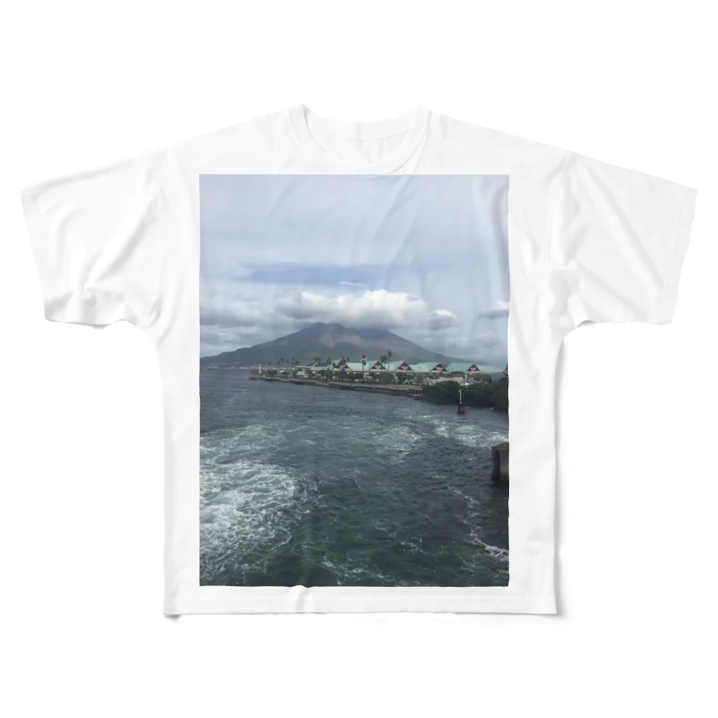 merci9954のThe 桜島 フルグラフィックTシャツ