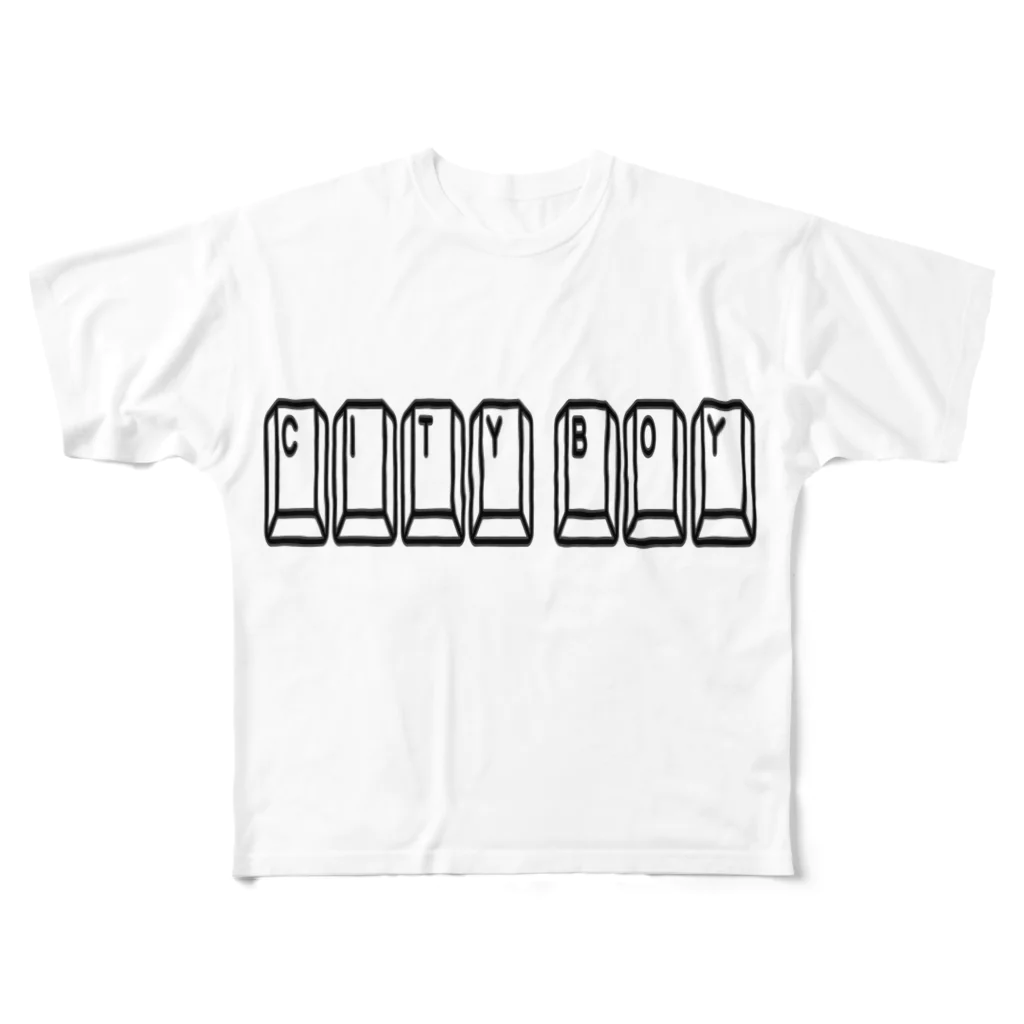 alsalam_alealamiuのシティーボーイ All-Over Print T-Shirt