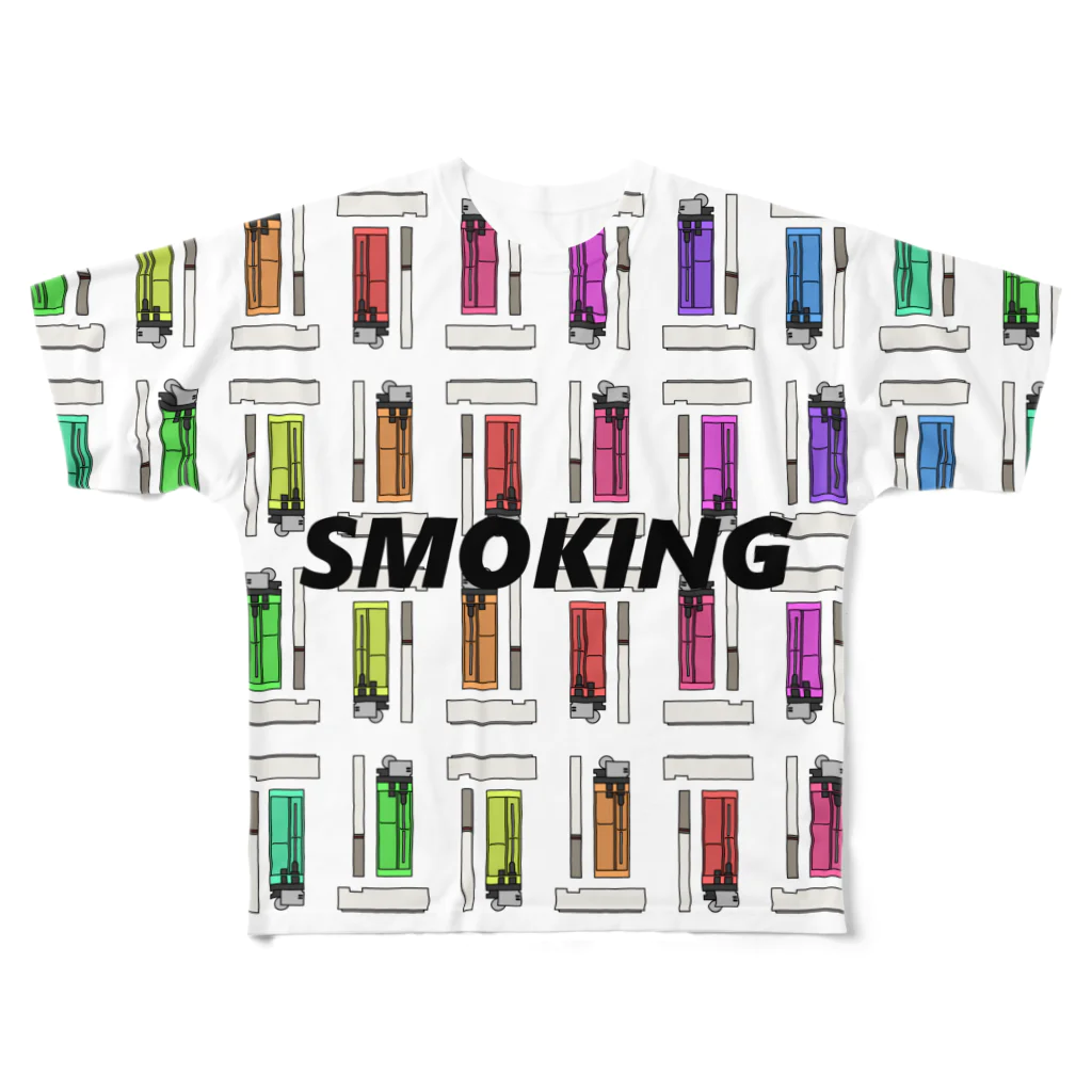 stuuuneのRAINBOW SMOKING All-Over Print T-Shirt