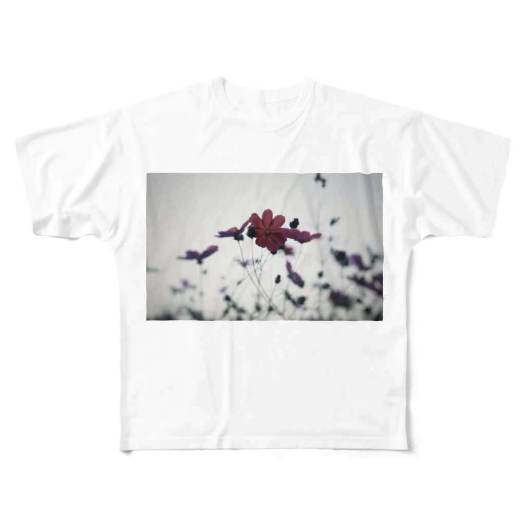 dearsのフィルムカメラで可愛いコスモス All-Over Print T-Shirt