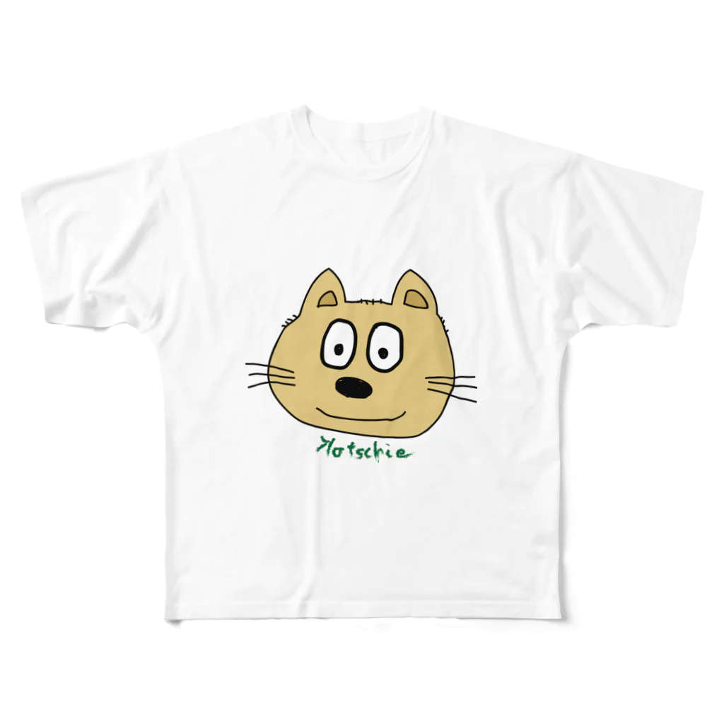 Katschieのカッチー フルグラフィックTシャツ