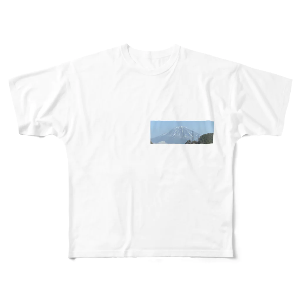 nekoryyknの富士 フルグラフィックTシャツ