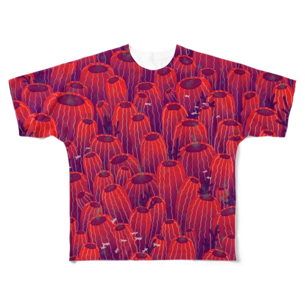 divaadiwijayaのコーラル All-Over Print T-Shirt