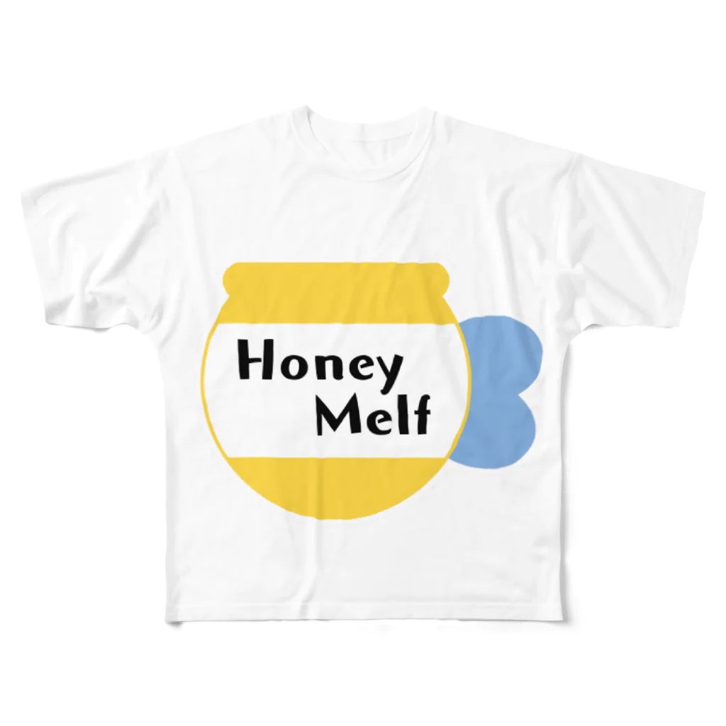 HoneyMelt のHoneyMelt LOGO フルグラフィックTシャツ